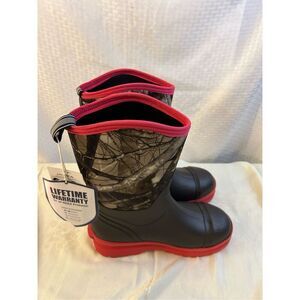 Hisea waterproof boots women’s 11 camouflage camp 2left boots garden yard work n